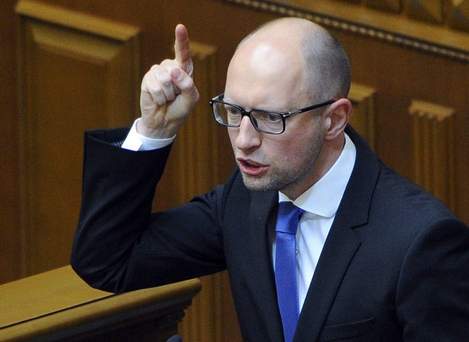 „Laisvės“ ir „Udar“ partijos nesiruošia patvirtinti A. Jaceniuko atsistatydinimo