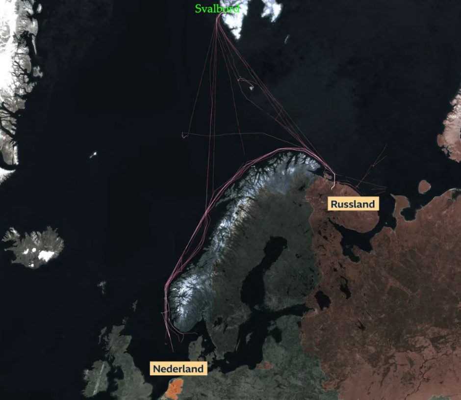 Nelegalios žvejybos mastai Norvegijos šiaurėje