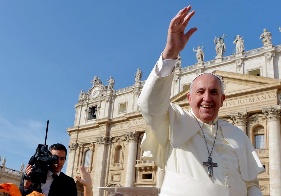 Popiežius Verbų sekmadienį pagerbė „šiandienos kankinius“