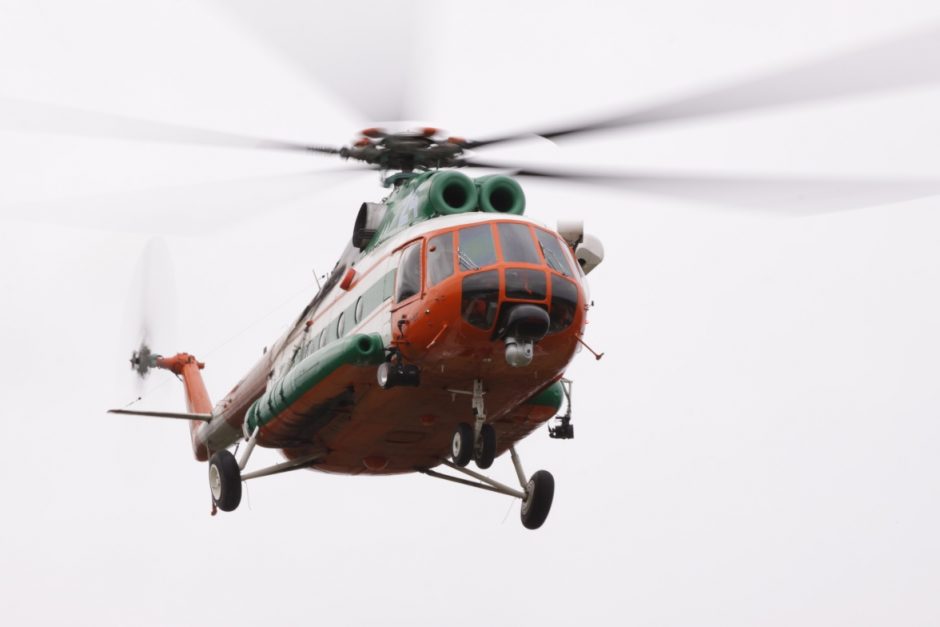 Pasieniečių sraigtasparnis iš Kauno į Vilnių gabeno donoro širdį
