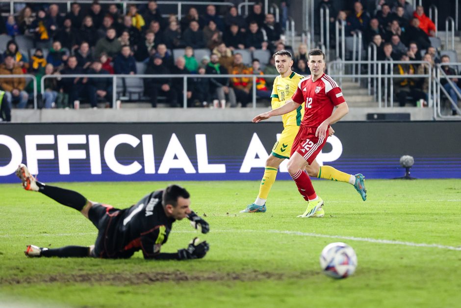 UEFA Tautų lygos rungtynės: Lietuva – Gibraltaras 1:0