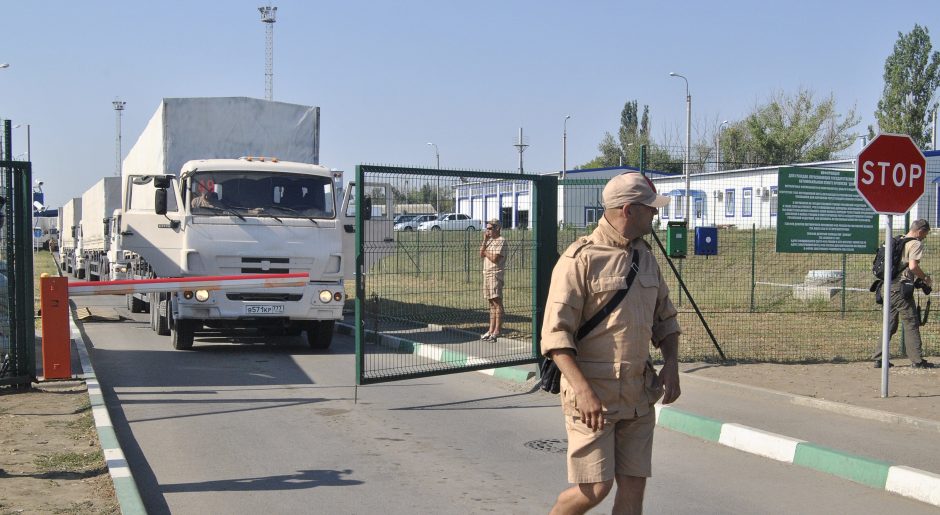 ESBO: visi Rusijos pagalbos sunkvežimiai grįžo iš Ukrainos