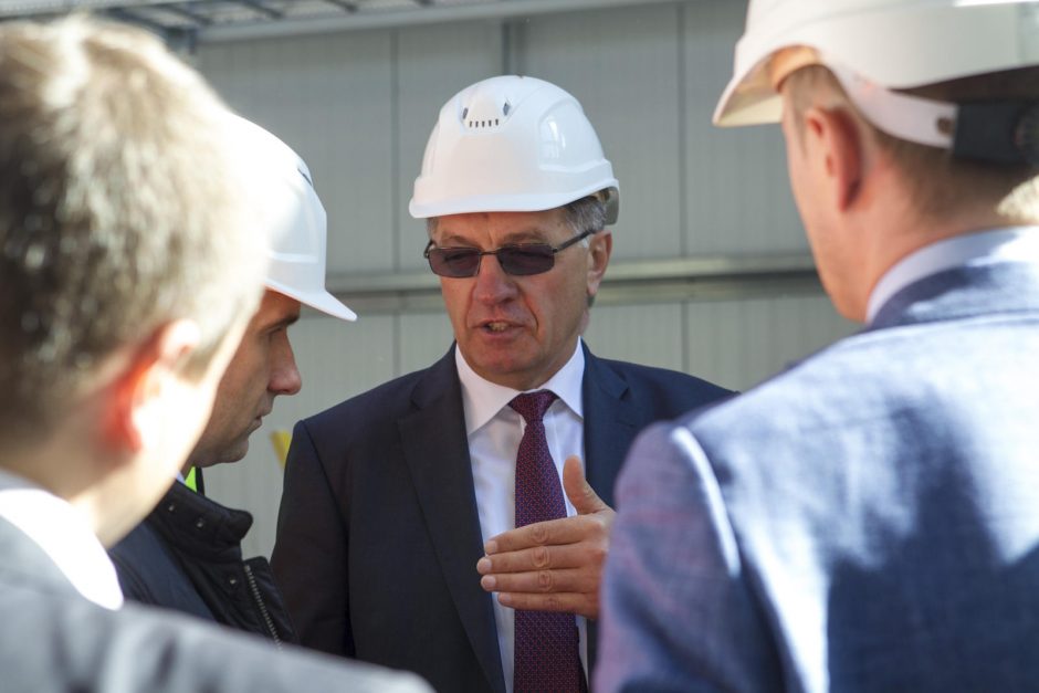 A. Butkevičius lankėsi Klaipėdos SGD terminalo statybose