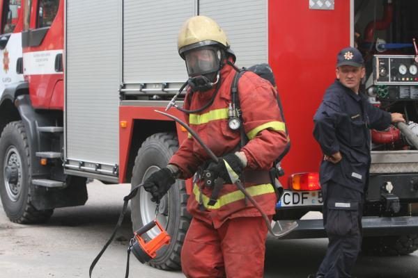 Vilniaus centre kilęs gaisras lokalizuotas
